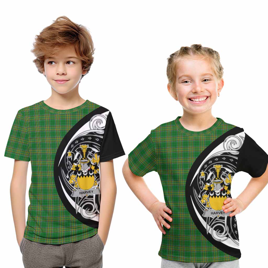 Harvey Irish Clan Kid T-Shirt Celtic Circle Style Youth XL Size14 - Tartan Vibes Clothing