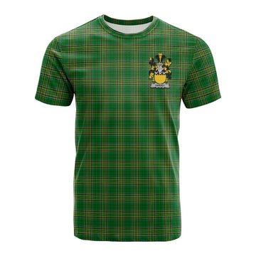 Harvey Irish Clan Tartan Cotton T-shirt with Coat of Arms Kid's Shirt - Tartan Vibes Clothing