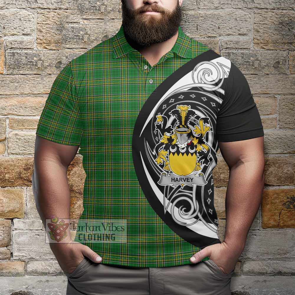 Harvey Irish Clan Polo Shirt Celtic Circle Style - Tartan Vibes Clothing