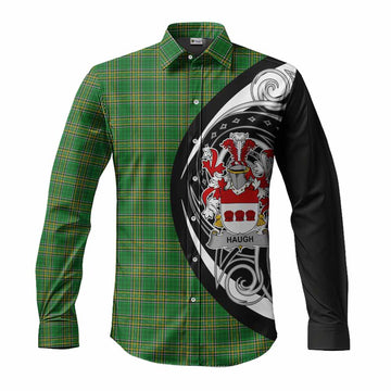 Haugh Irish Clan Long Sleeve Button Shirt Celtic Circle Style Men's Shirt S - Tartan Vibes Clothing