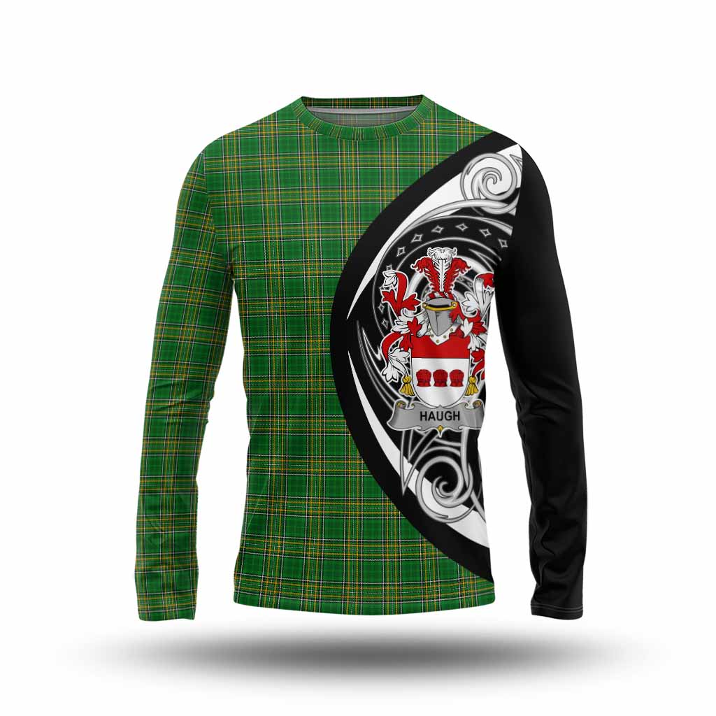 Haugh Irish Clan Long Sleeve T-Shirt Celtic Circle Style Unisex - Tartan Vibes Clothing