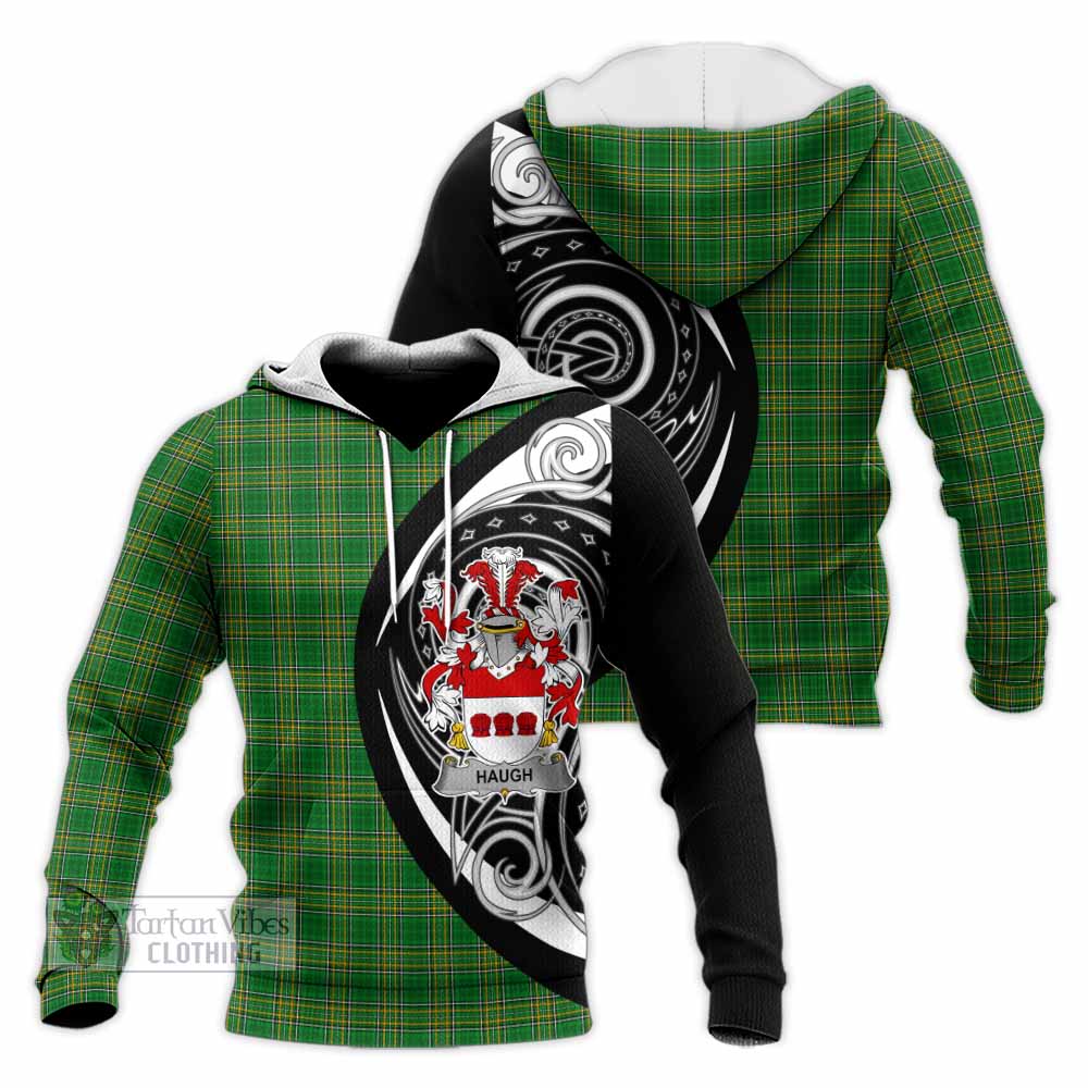Tartan Vibes Clothing Haugh Irish Clan Knitted Hoodie Celtic Circle Style