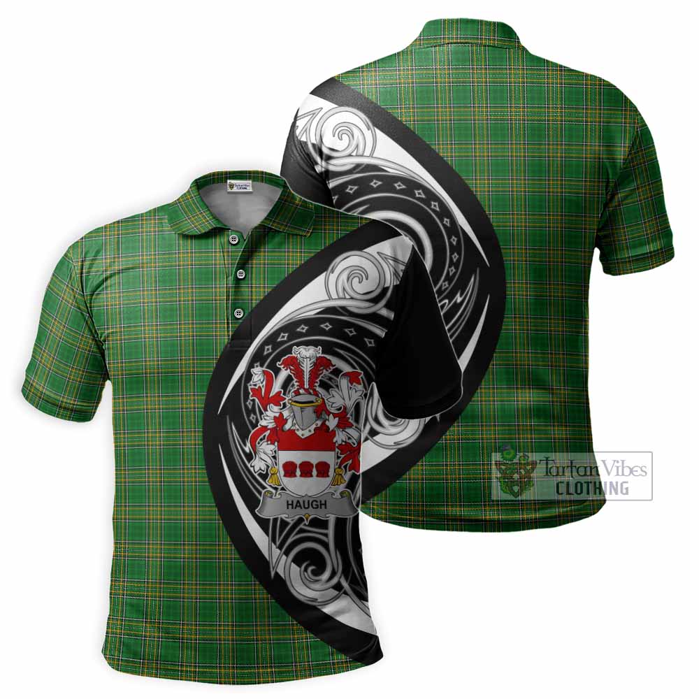 Haugh Irish Clan Polo Shirt Celtic Circle Style - Tartan Vibes Clothing
