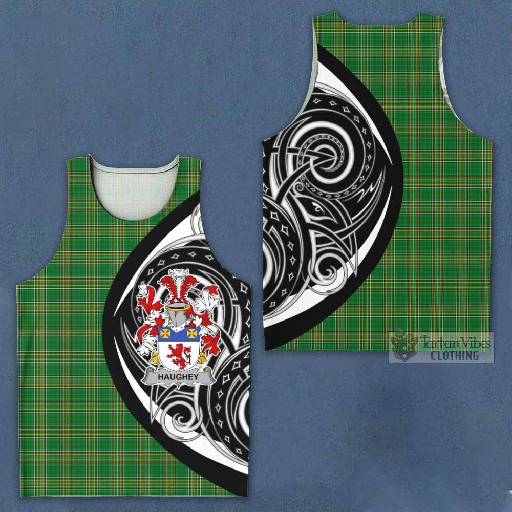 Tartan Vibes Clothing Haughey Irish Clan Men's Tank Top Celtic Circle Style