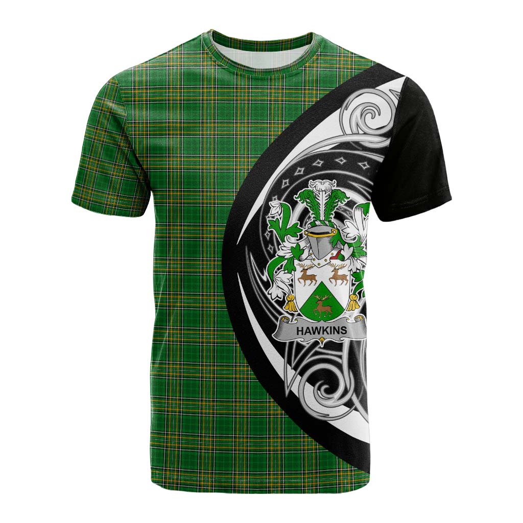 Hawkins Irish Clan Cotton T-shirt Celtic Circle Style Kid's Shirt - Tartan Vibes Clothing