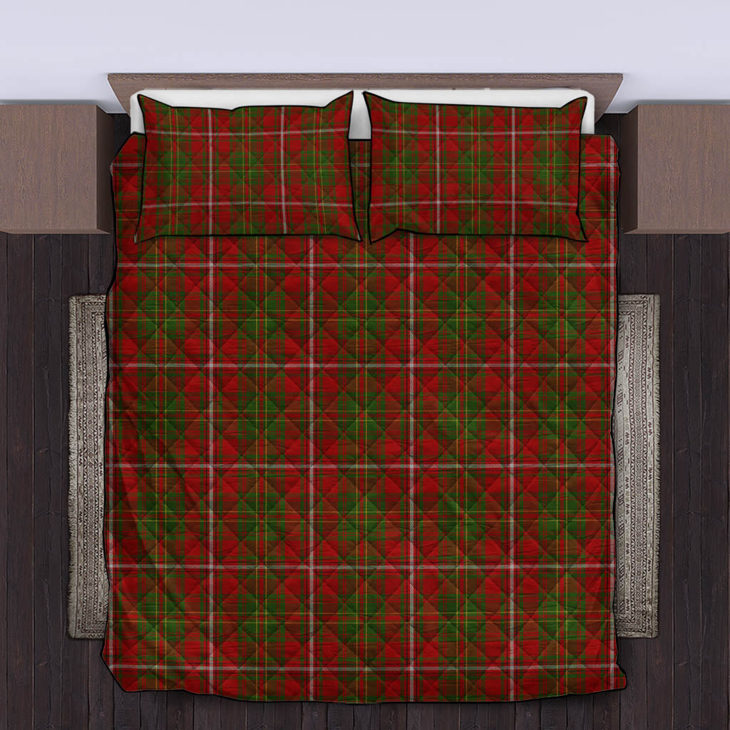 Hay Tartan Quilt Bed Set King - Tartan Vibes Clothing