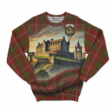 Tartan Vibes Clothing Hay Tartan Family Crest Sweatshirt with Scottish Ancient Castle Style