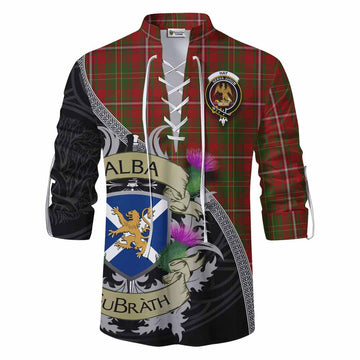 Hay Tartan Family Crest Ghillie Kilt Shirt Lion Rampant Royal Thistle Shield Celtic Inspired