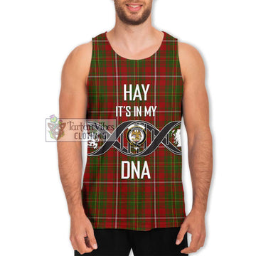 Hay Tartan Men's Tank Top with Family Crest DNA In Me Style Men - Tartanvibesclothing Shop