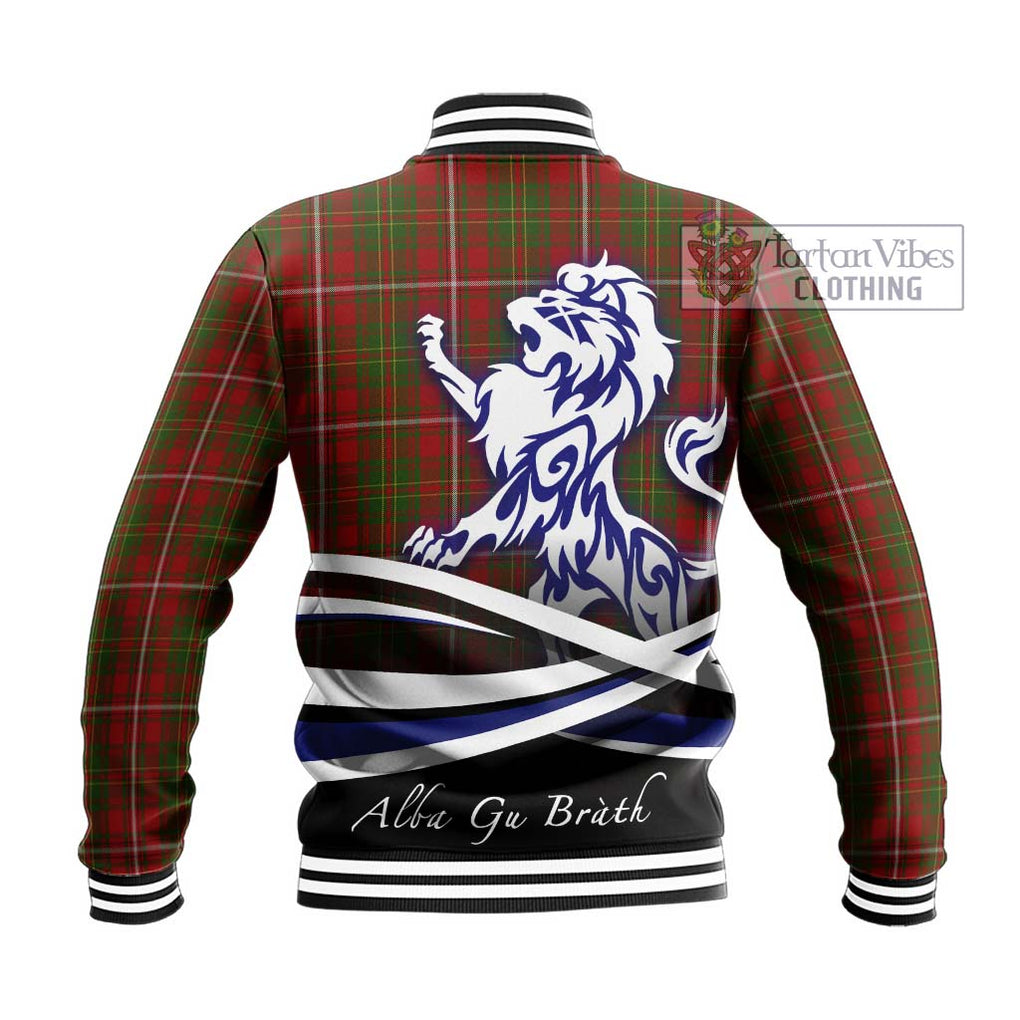 Hay Tartan Baseball Jacket with Alba Gu Brath Regal Lion Emblem - Tartan Vibes Clothing