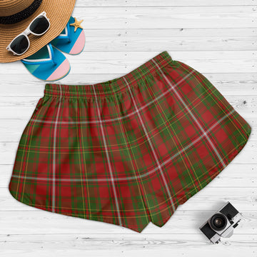 Hay Tartan Womens Shorts with Family Crest