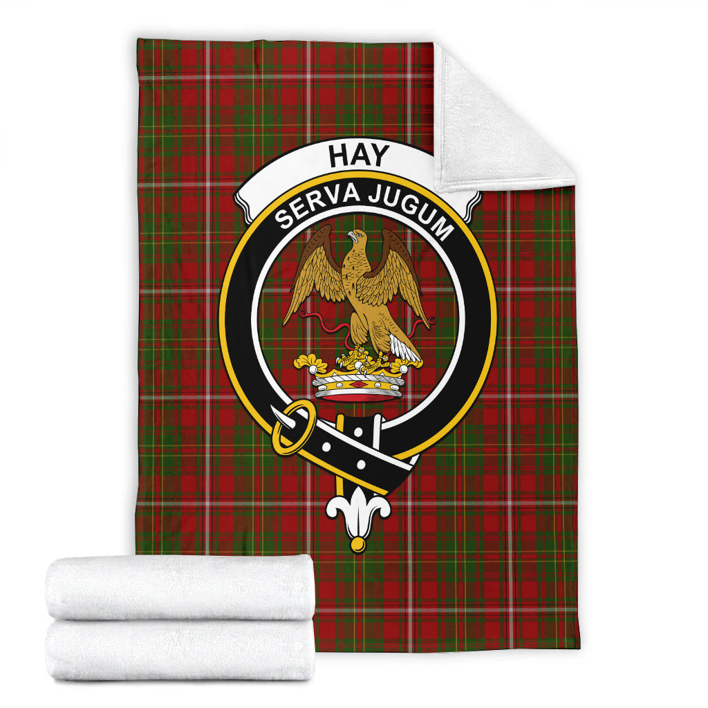 Hay Tartan Blanket with Family Crest