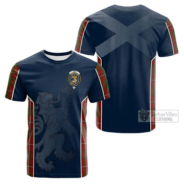 Tartan Vibes Clothing Hay Tartan Cotton T-shirt with Family Crest and Lion Rampant Vibes Sport Style