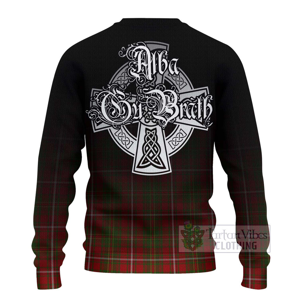 Tartan Vibes Clothing Hay Tartan Knitted Sweater Featuring Alba Gu Brath Family Crest Celtic Inspired