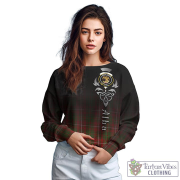 Hay Tartan Sweatshirt Featuring Alba Gu Brath Family Crest Celtic Inspired