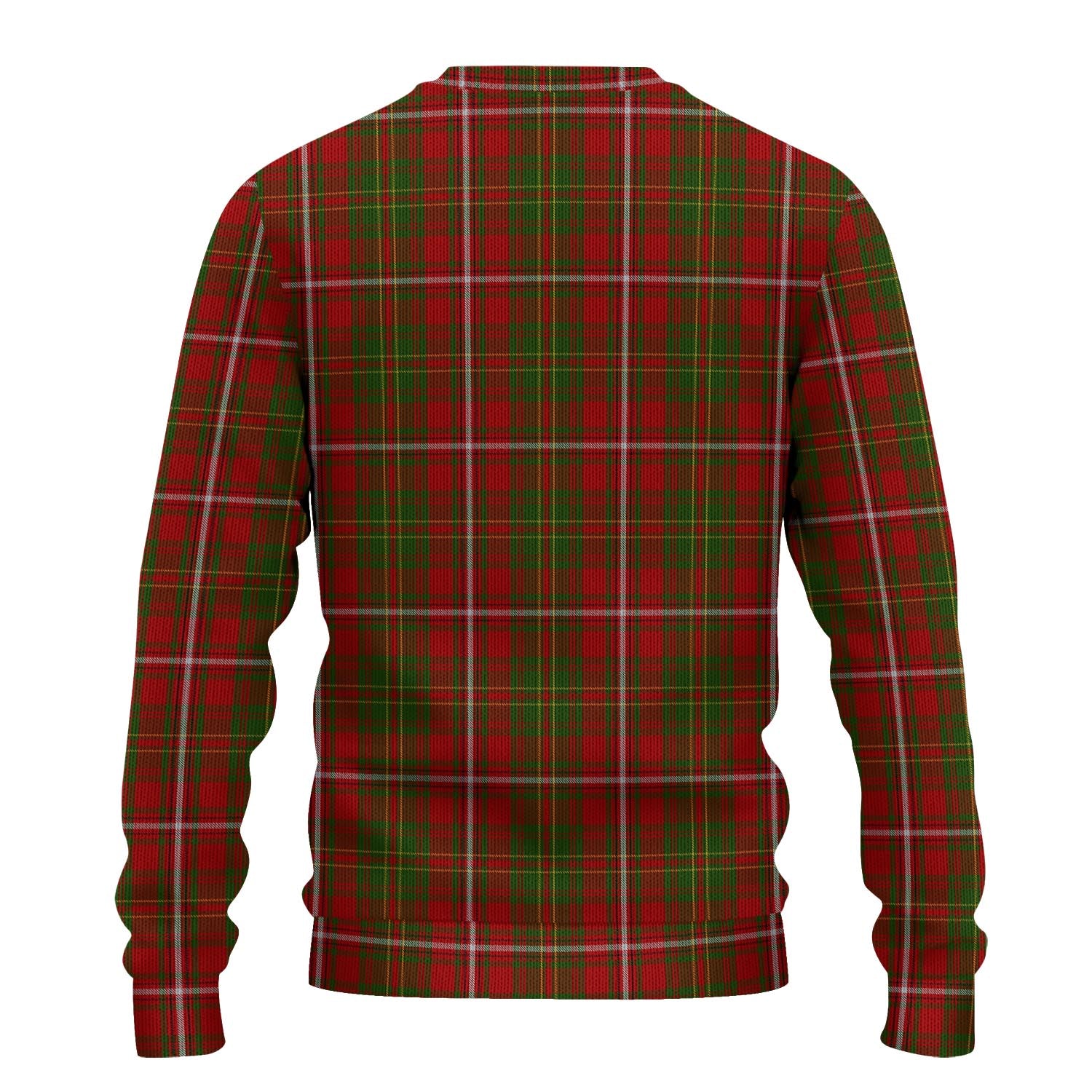 Hay Tartan Knitted Sweater with Family Crest - Tartanvibesclothing