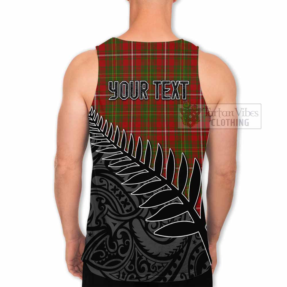 Tartan Vibes Clothing Hay Crest Tartan Men's Tank Top with New Zealand Silver Fern Half Style