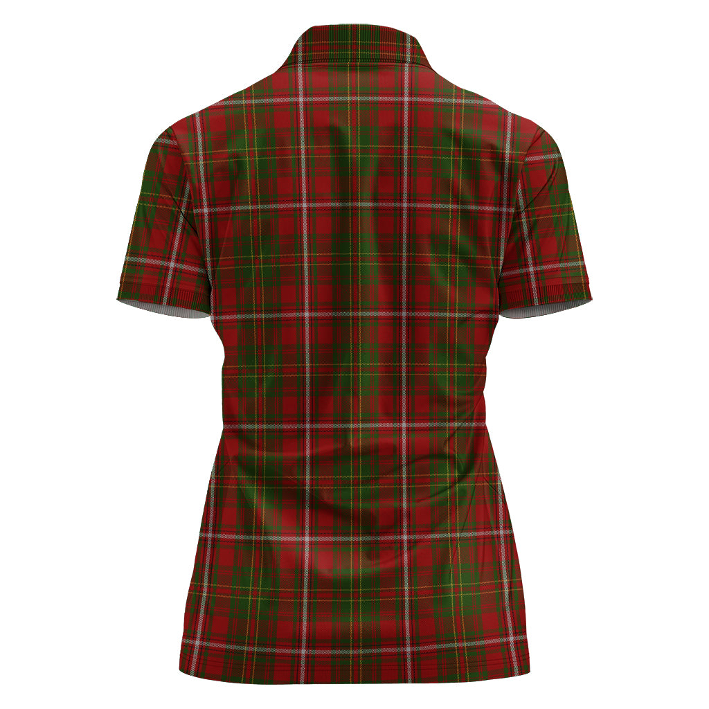 hay-tartan-polo-shirt-with-family-crest-for-women