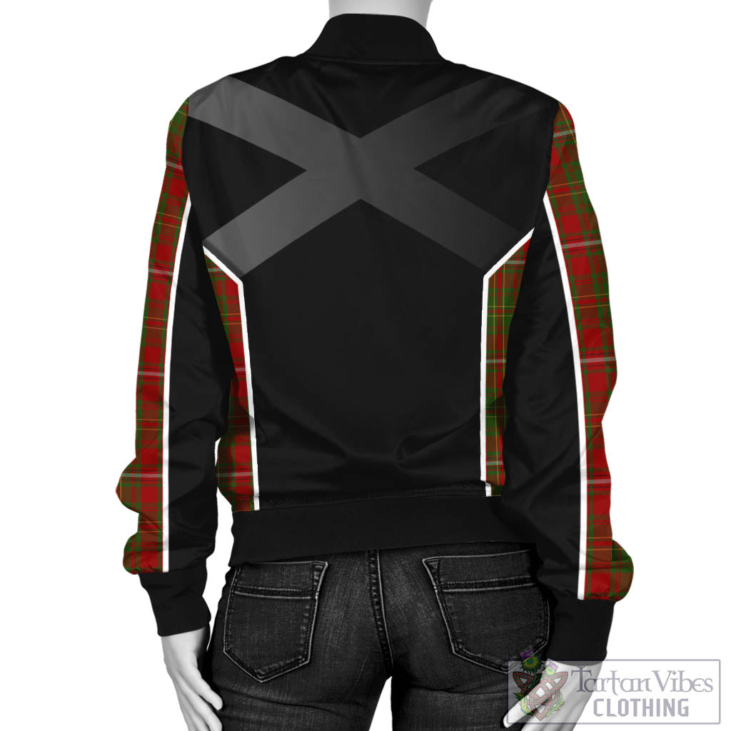 Tartan Vibes Clothing Hay Tartan Bomber Jacket with Family Crest and Scottish Thistle Vibes Sport Style