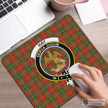 Hay Ancient Tartan Mouse Pad with Family Crest