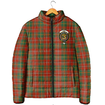 Hay Ancient Tartan Padded Jacket with Family Crest