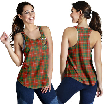 Hay Ancient Tartan Women Racerback Tanks with Family Crest