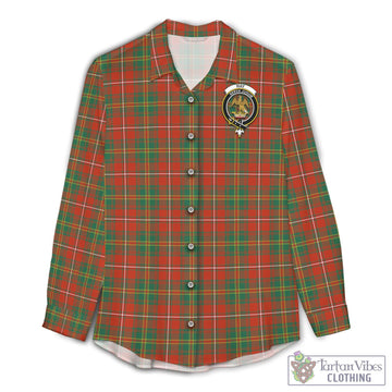 Hay Ancient Tartan Womens Casual Shirt with Family Crest