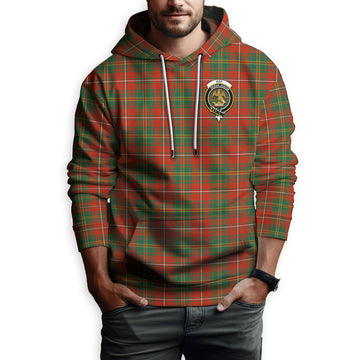 Hay Ancient Tartan Hoodie with Family Crest