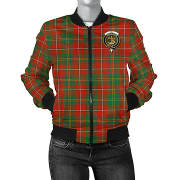 Hay Ancient Tartan Bomber Jacket with Family Crest