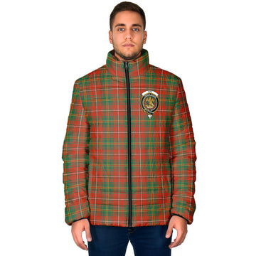 Hay Ancient Tartan Padded Jacket with Family Crest