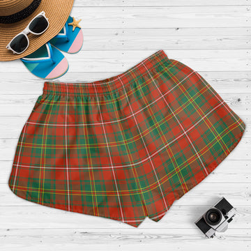 Hay Ancient Tartan Womens Shorts with Family Crest