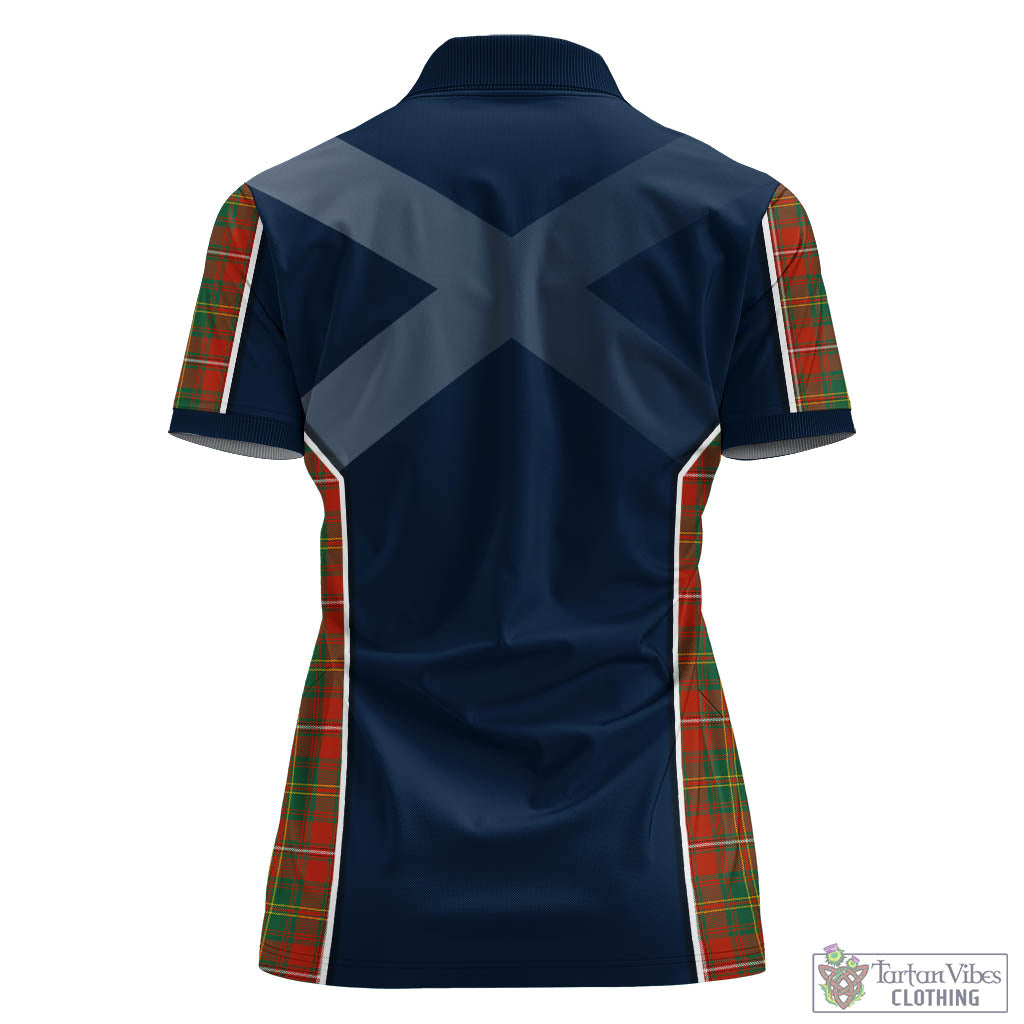 Tartan Vibes Clothing Hay Ancient Tartan Women's Polo Shirt with Family Crest and Lion Rampant Vibes Sport Style