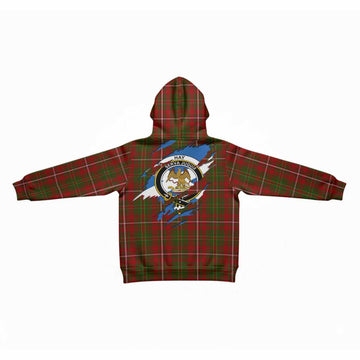 Hay Clan Crest In Me Tartan Kid Hoodie Scotland Flag Style