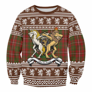 Hay Clan Tartan Crest Christmas Sweatshirt Coat of Arms Funny Style