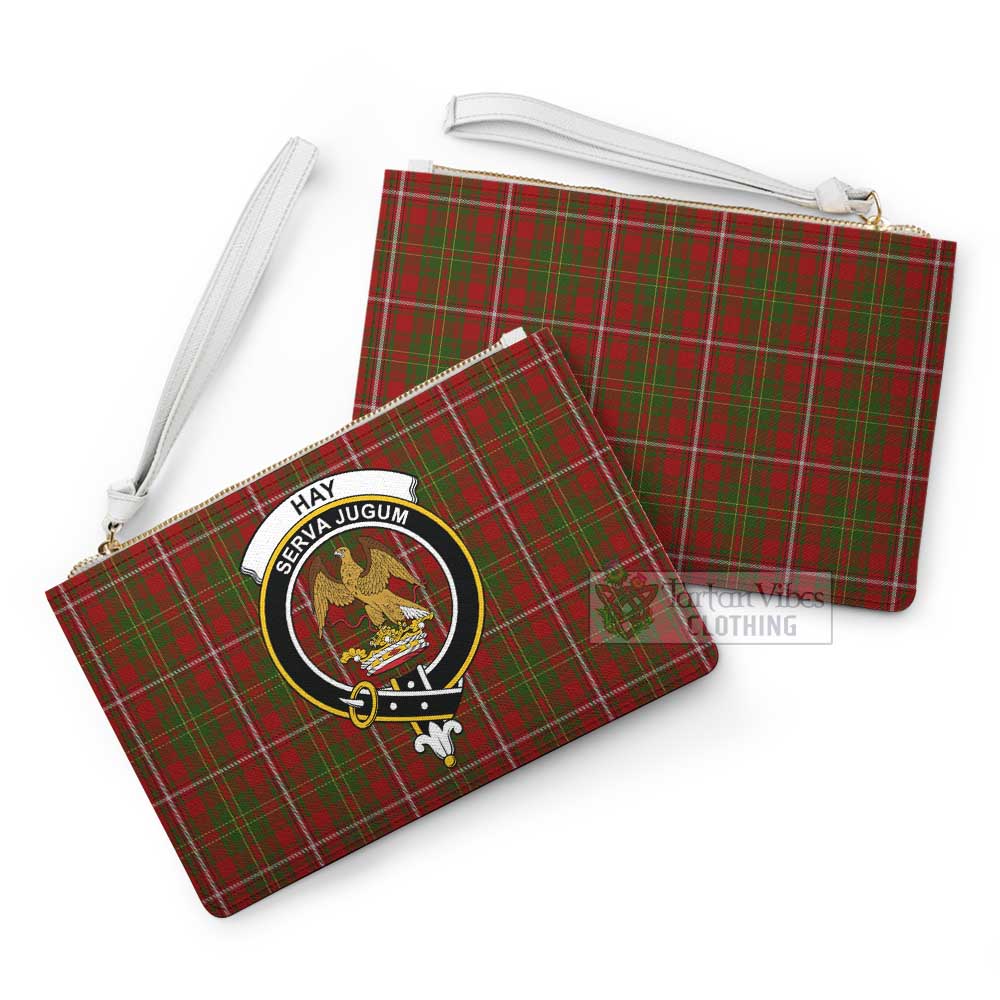 Tartan Vibes Clothing Hay Family Crest Tartan Clutch Bag