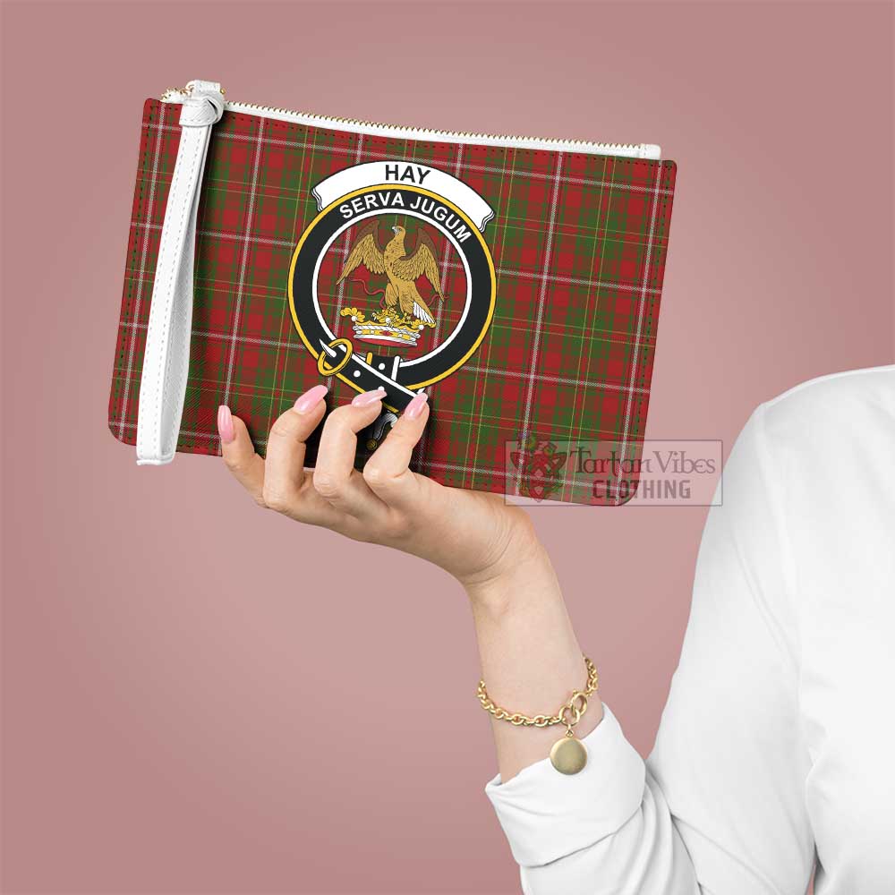 Tartan Vibes Clothing Hay Family Crest Tartan Clutch Bag