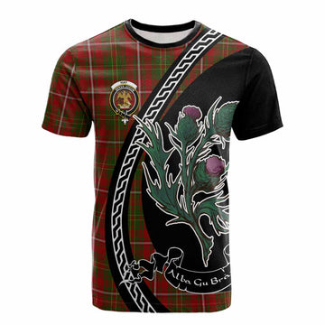 Hay Family Crest Tartan Cotton T-shirt Alba Thistle Inspired - Tartan Vibes Clothing