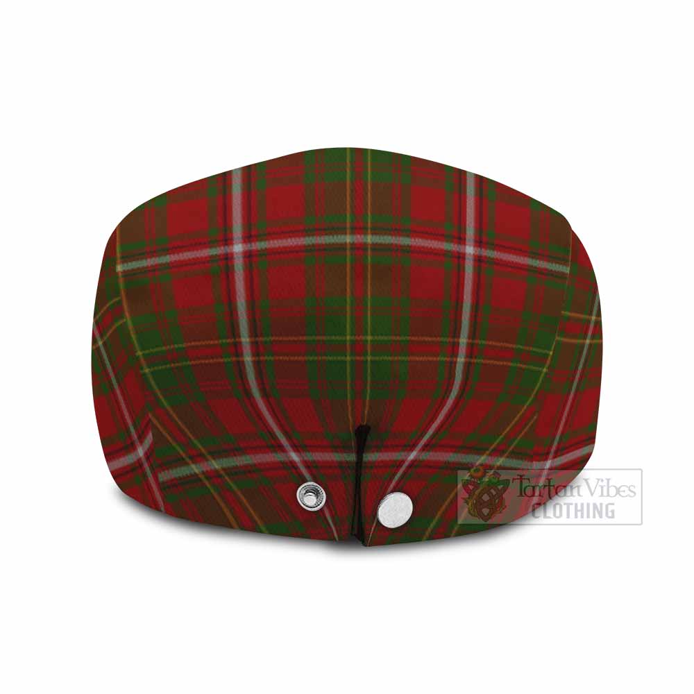 Hay Family Crest Tartan Jeff Cap, Tartan Flat Cap