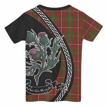 Hay Family Crest Tartan Kid T-shirt Alba Thistle Inspired - Tartan Vibes Clothing