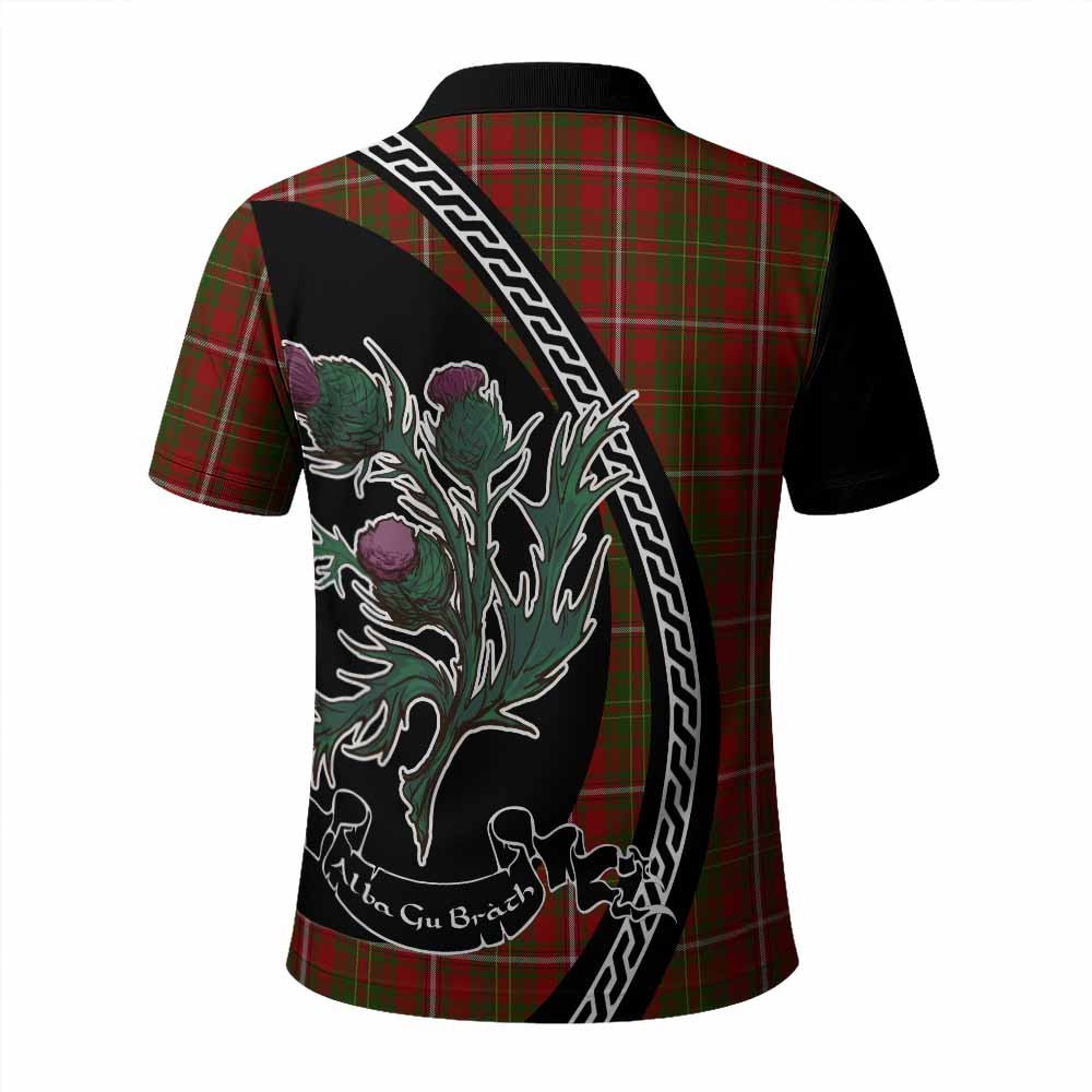 Hay Family Crest Tartan Polo Shirt Alba Thistle Inspired - Tartan Vibes Clothing