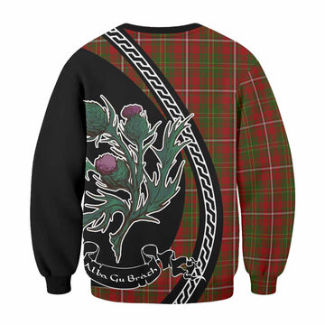 Hay Family Crest Tartan Sweatshirt Alba Thistle Inspired