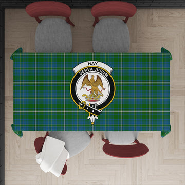 Hay Hunting Tatan Tablecloth with Family Crest