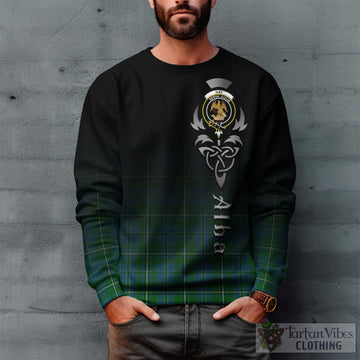Hay Hunting Tartan Sweatshirt Featuring Alba Gu Brath Family Crest Celtic Inspired