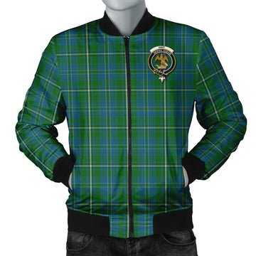 Hay Hunting Tartan Bomber Jacket with Family Crest
