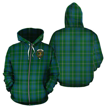 Hay Hunting Tartan Hoodie with Family Crest