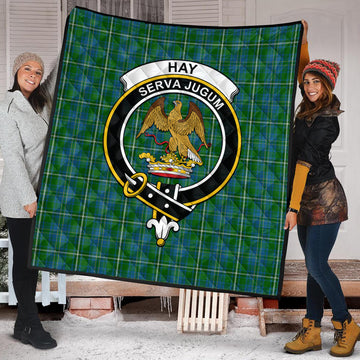 Hay Hunting Tartan Quilt with Family Crest