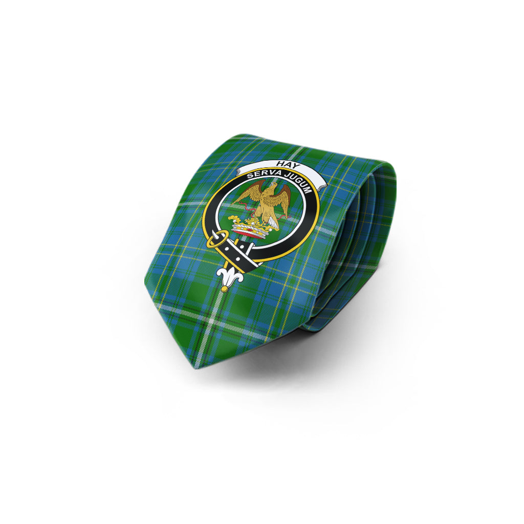 hay-hunting-tartan-classic-necktie-with-family-crest