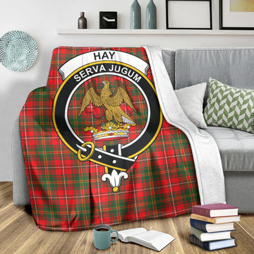 Hay Modern Tartan Blanket with Family Crest