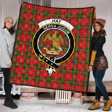 Hay Modern Tartan Quilt with Family Crest