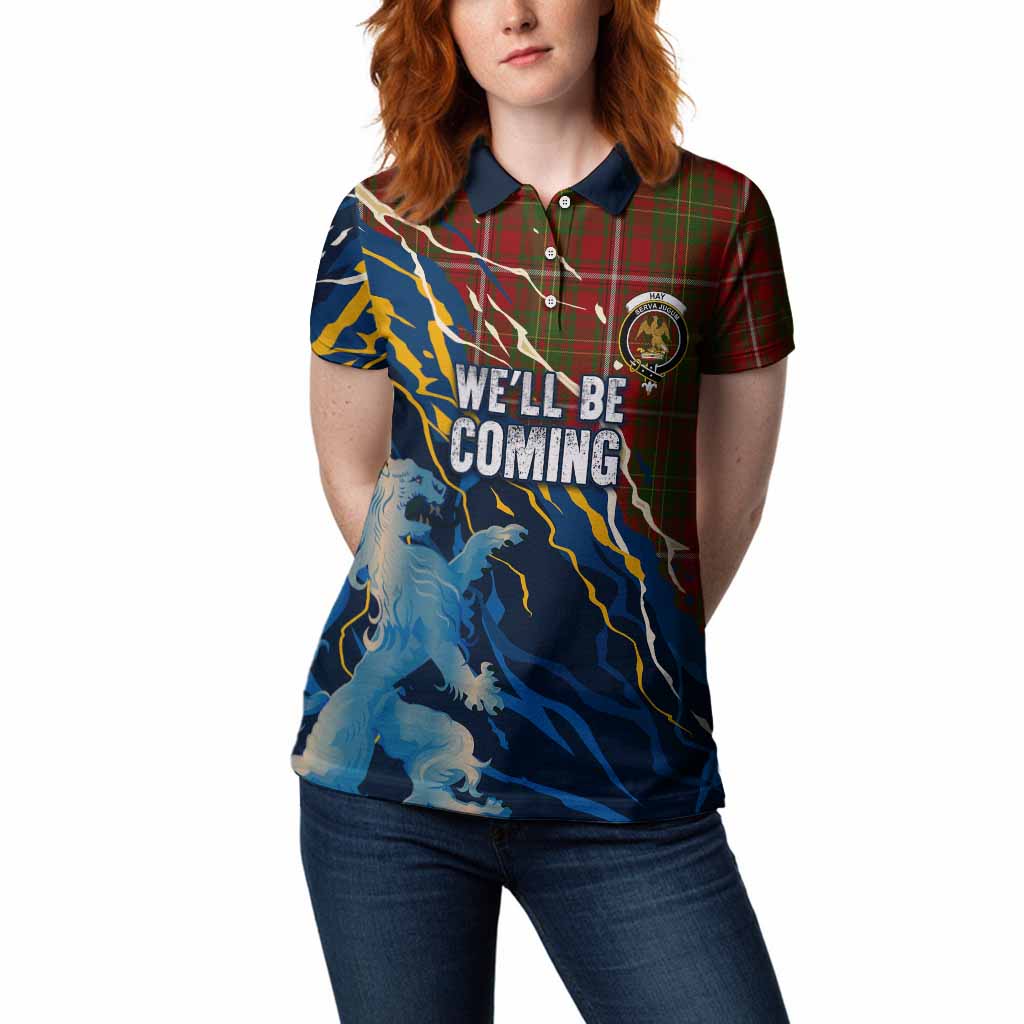 Hay Scotland Tartan Women Polo Shirt WC2026 Football - We'll Be Coming